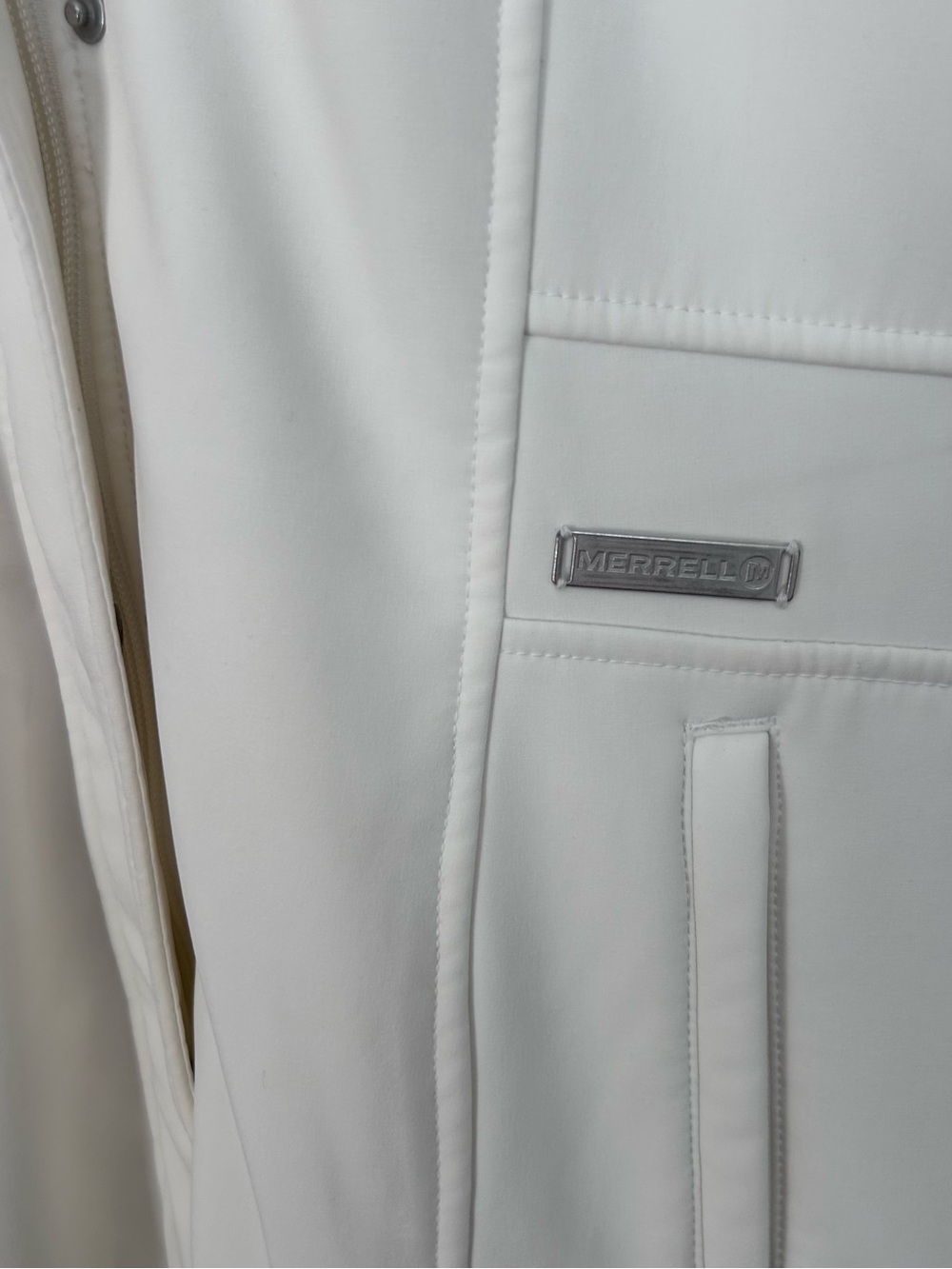 🤍MAKE OFFER🤍 Merrell Hooded ivory white lined winter coat women’s size Medium - Picture 4 of 9